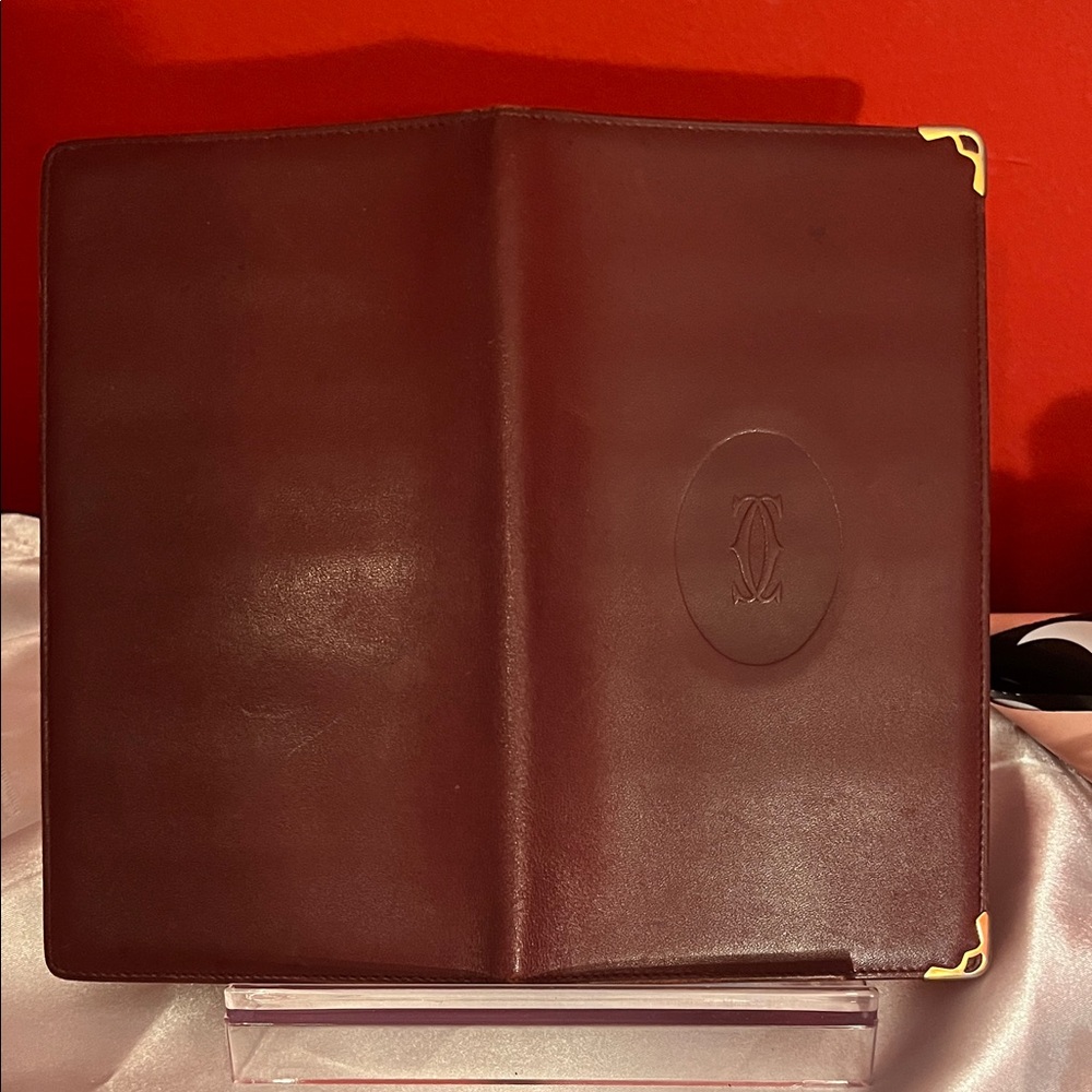 Cartier Deep Red Leather Card Holder - Picture 5 of 12